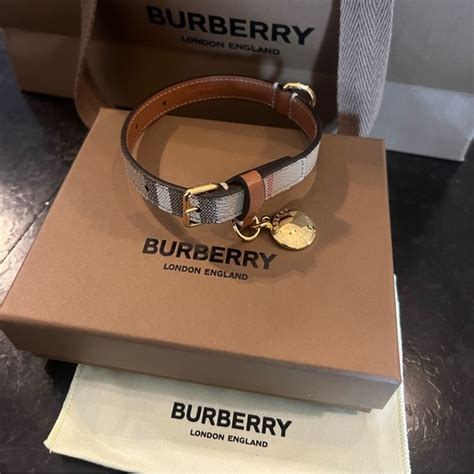 burberry designer dog collars|authentic burberry dog collars.